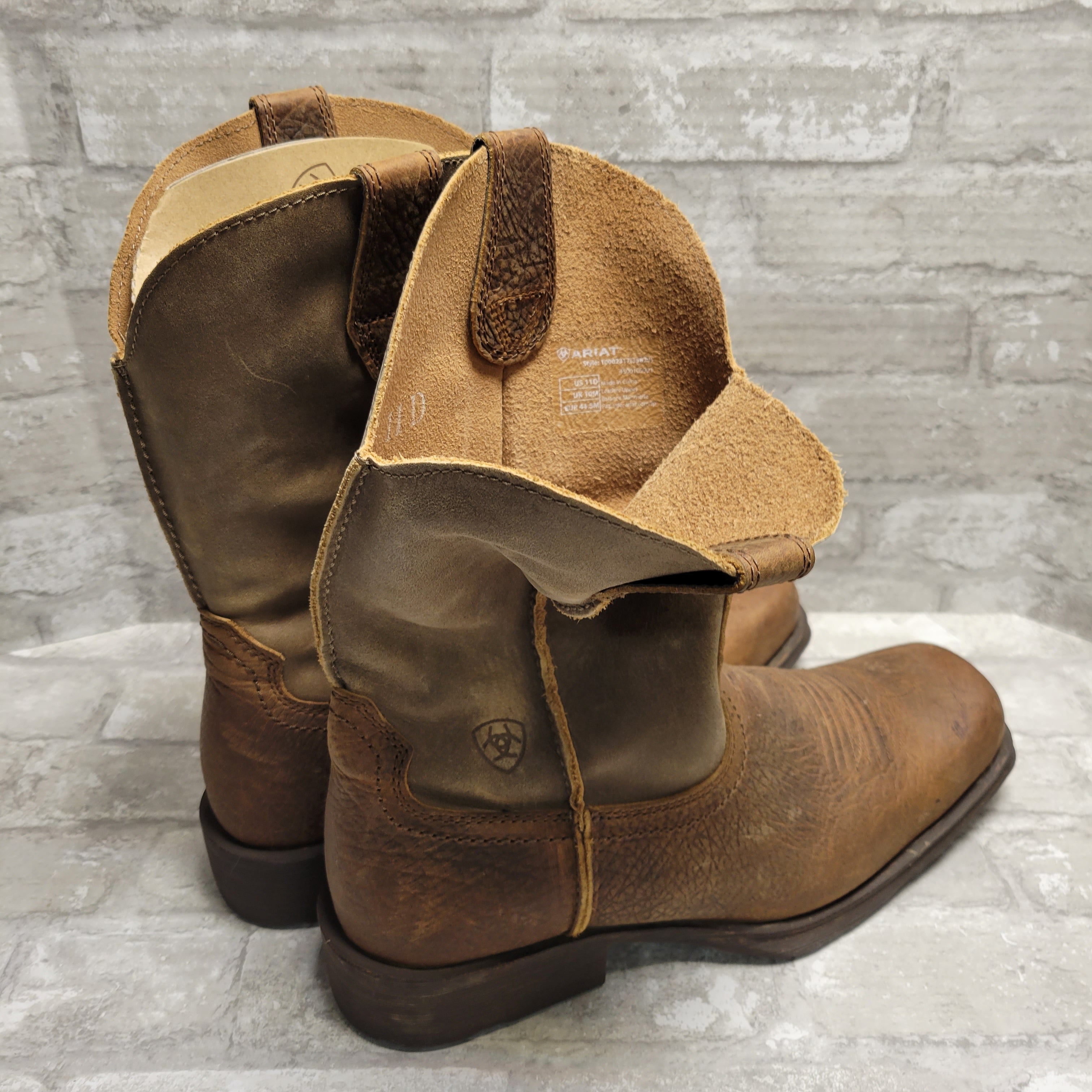 Ariat Rambler Brown Bomber Square Toe 10002317 Cowboy Boots Mens, 11D (7995444330734)
